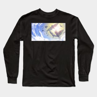 The Graceful Flight of Mothmen Long Sleeve T-Shirt